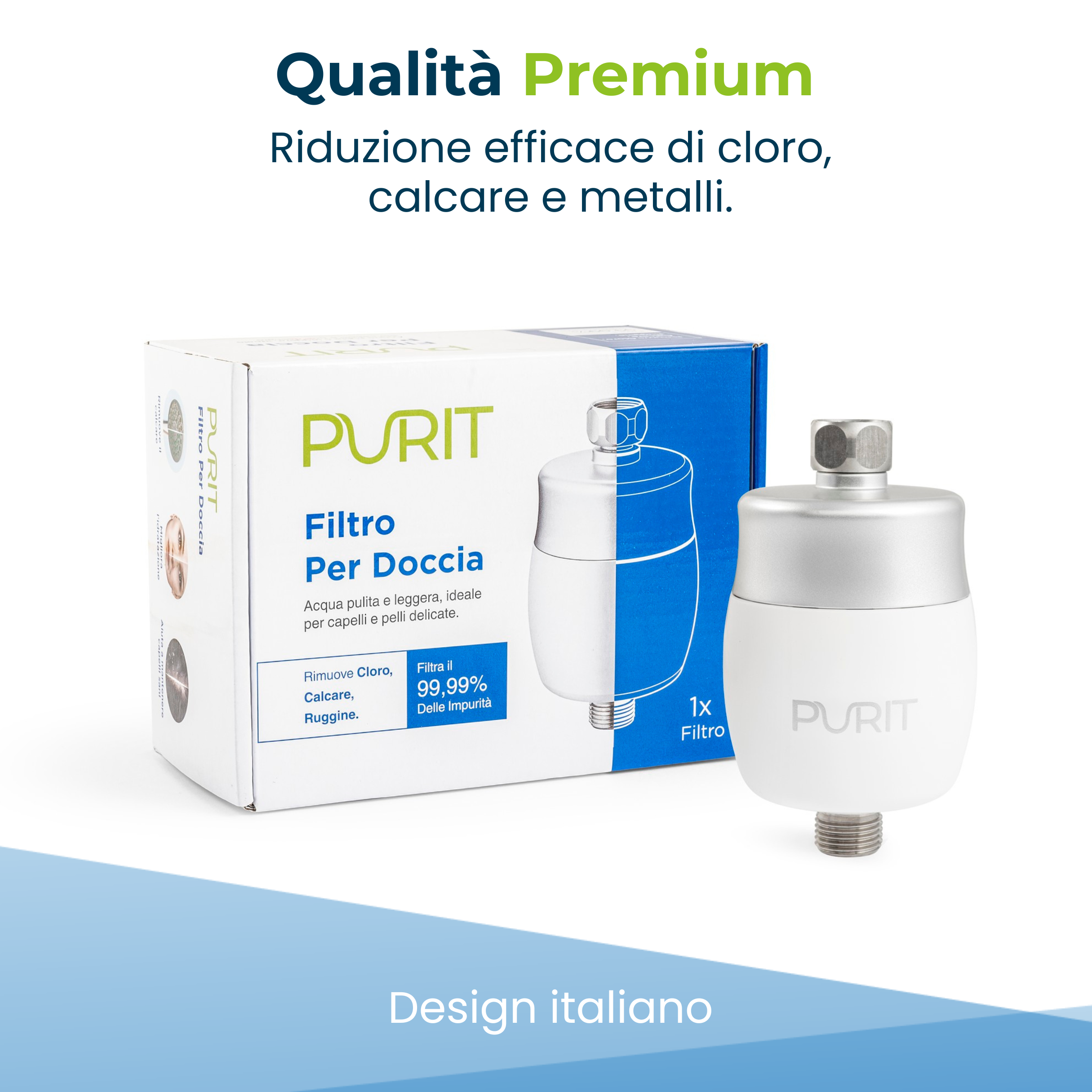 Filtro per doccia anticalcare