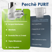 PURIT Nuovo Sistema Filtrante per Rubinetto