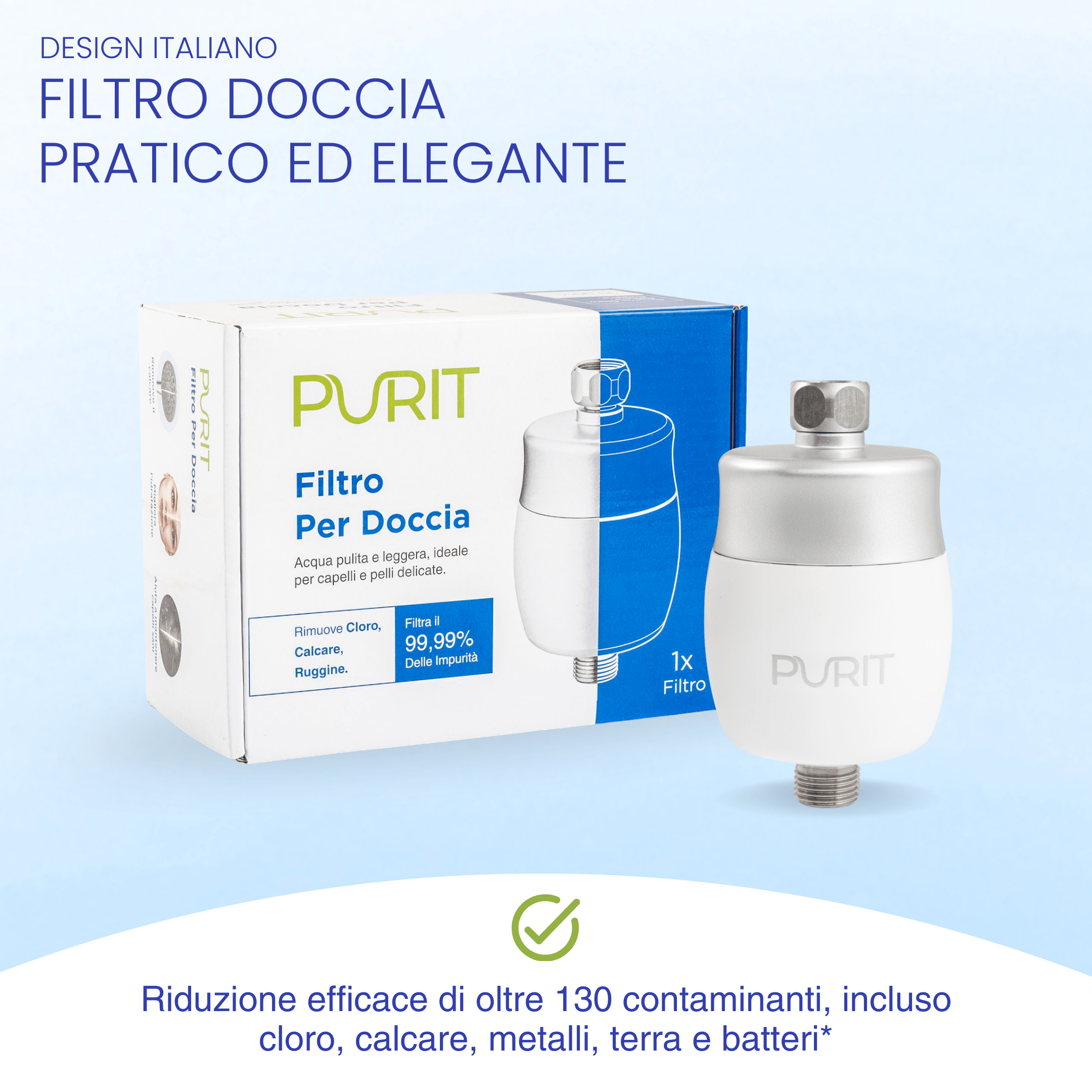 Filtro per doccia anticalcare