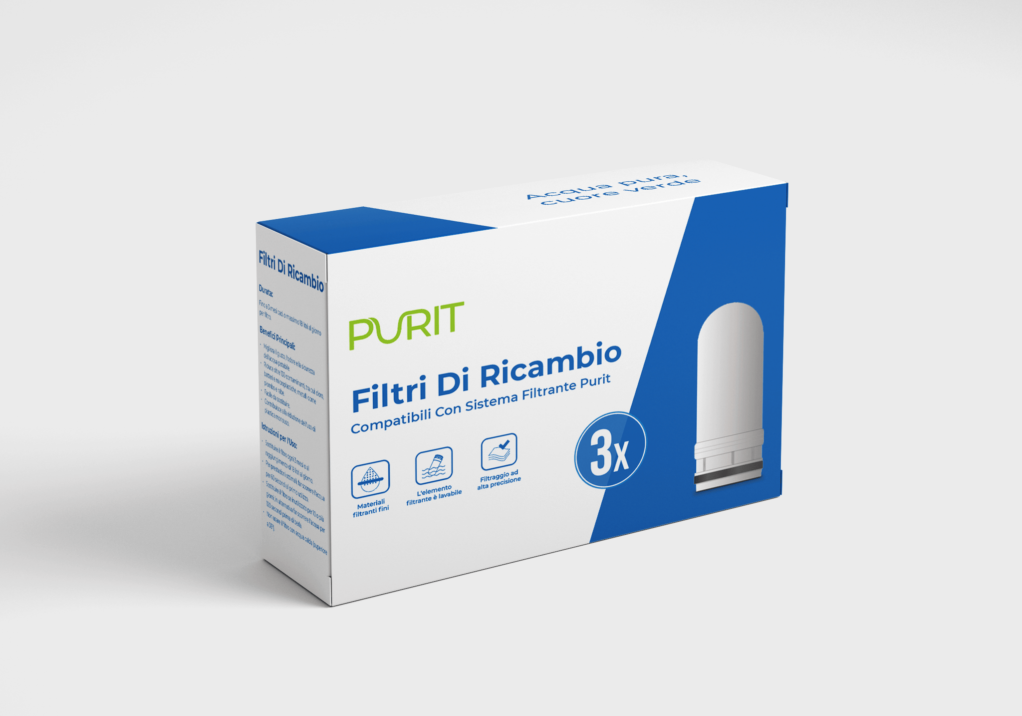 Sistema di filtraggio dell'acqua del rubinetto: filtra cloro, sedimenti Sistema di filtraggio dell'acqua del rubinetto: filtra cloro, sedimenti